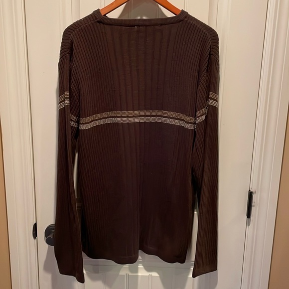 POINT•X MENS XL CREW-NECK Sweater Colors shades of Browns NEW NEVER WORN - Picture 4 of 15